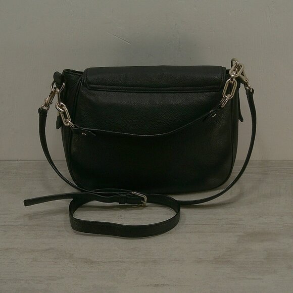 Kate Spade Alecia Mulberry Street Black Pebbled Leather Old Money Crossbody Bag - Picture 3 of 12